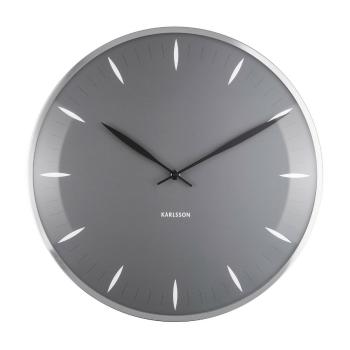 Karlsson 5761GY designové nástěnné hodiny, pr. 40 cm