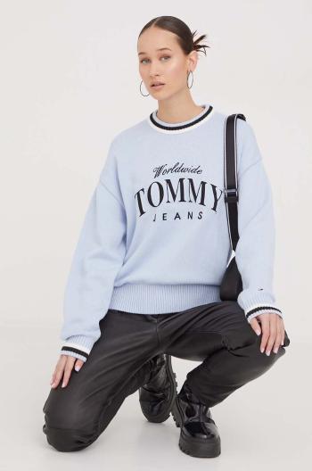 Bavlněný svetr Tommy Jeans lehký, DW0DW17499