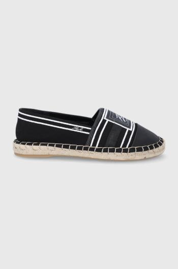 Espadrilky Karl Lagerfeld černá barva