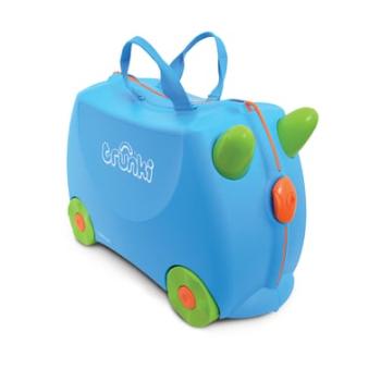 Trunki Dětský kufr odrážedlo TERRANCE BLUE modrá 21x30x45 cm