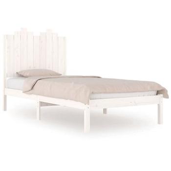Rám postele bílý masivní borovice 90 × 200 cm, 3103764 (3103764)