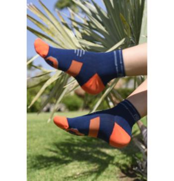 Nessi Sportswear Běžecké ponožky PRO Race R RMO-17 Blue + orange Velikost: 35-37