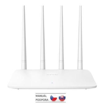 Tenda F6 WiFi N Router 802.11 b/g/n, 300 Mbps, Universal Repeater / WISP / AP, 4x 5 dBi antény, F6