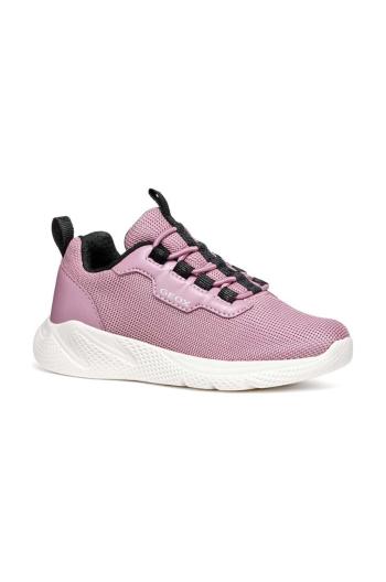 Dětské sneakers boty Geox SPRINTYE růžová barva, J46FWB.014AJ