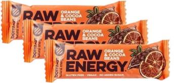 Bombus Raw Energy pomeranč a kakaové boby 3 x 50 g