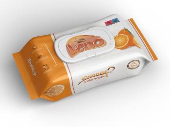 Vlhčené ubrousky - LENO 120ks Wet Wipes Orange