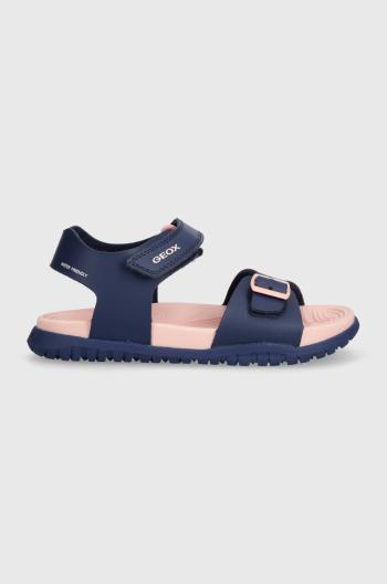 Dětské sandály Geox SANDAL FUSBETTO tmavomodrá barva