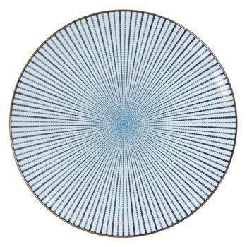 Jídelní talíř s modrým zdobením BlueLine - Ø 26 cm 6CEFP0045