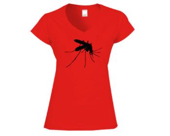 Dámské tričko V-výstřih Komár
