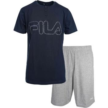 Fila SET SHORT SLEEVES T-SHIRT AND SHORT PANTS IN JERSEY Pánské pyžamo, tmavě modrá, velikost