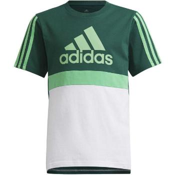 adidas CB TEE Chlapecké tričko, tmavě zelená, velikost 140