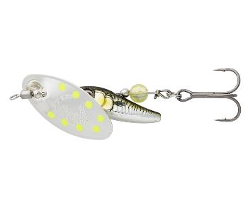 Savage gear třpytka sticklebait spinner green silver ayu - 2 7,3 g