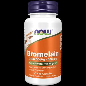 Bromelain 500 mg 60 kaps. - NOW Foods