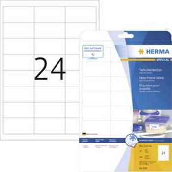 Herma 4389 etikety 66 x 33.8 mm papír bílá 600 ks permanentní etikety do mrazáků inkoust, laser, kopie