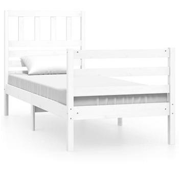 Rám postele bílý masivní dřevo 90 × 190 cm Single, 3101054 (3101054)