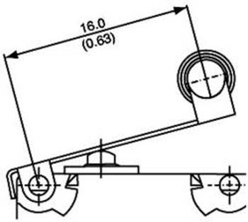 Mikrospínač saia série V4N-pájecí špička, rolnička 16 mm