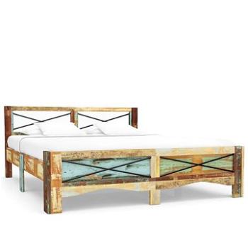 Rám postele masivní recyklované dřevo 140x200 cm (247666)