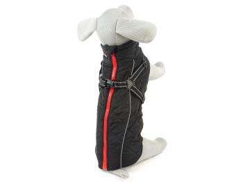 Vsepropejska Outdoorová zateplená bunda pro psa Barva: Černá, Délka zad (cm): 55, Obvod hrudníku: 66 - 71 cm