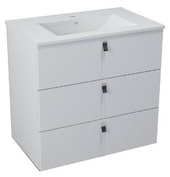 SAPHO MITRA umyvadlová skříňka, 3 zásuvky, 74,5x70x45,2 cm, bílá MT081