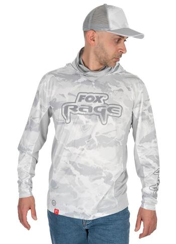 Fox rage tričko uv performance hooded top - m