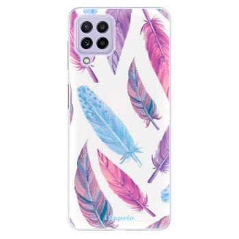 Odolné silikonové pouzdro iSaprio - Feather Pattern 10 - Samsung Galaxy A22