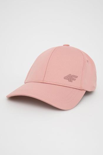 Čepice 4F růžová barva, hladká