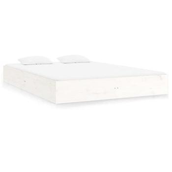 Rám postele bílý masivní dřevo 120 × 200 cm, 820048 (820048)