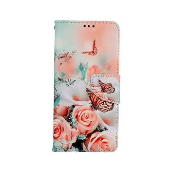 TopQ Samsung A52 Růže s motýlem 62869 (Sun-62869)