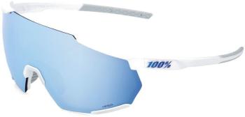 100% Racetrap 3.0 - Matte White - HiPER Blue Multilayer Mirror Lens uni