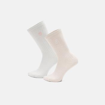 Two Pair Ribbed Boot Socks – L