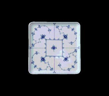 Čtvercový talíř Blue Fluted Plain, 20 cm - Royal Copenhagen