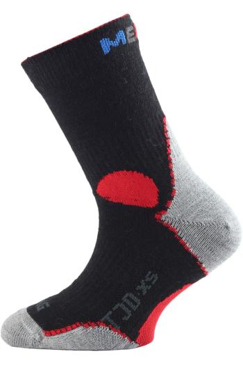 Lasting TJD 903 černá merino ponožka junior slabší Velikost: (24-28) XXS ponožky