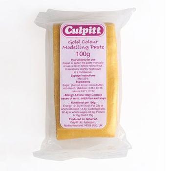 Culpitt Zlatá modelovací hmota s kakaovým máslem Gold - 100g