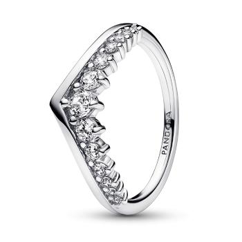 Pandora Třpytivý stříbrný prsten se zirkony 182320C01 54 mm