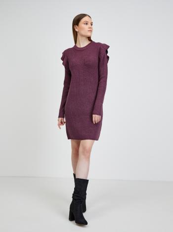Vínové svetrové šaty Jacqueline de Yong Willa