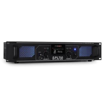 Skytec SPL-700 MP3 černý, PA HiFi zesilovač  USB/SD/MP3