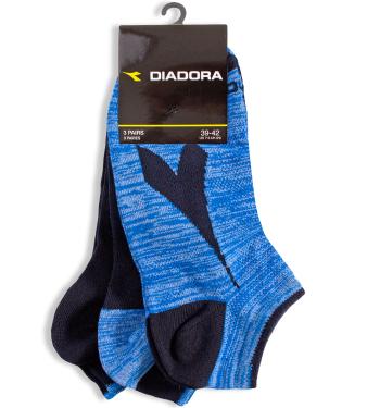 Kotníkové ponožky DIADORA 3 páry modré Velikost: 39-42