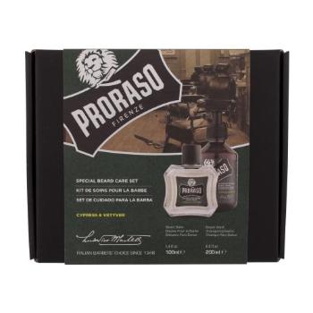 PRORASO Cypress & Vetyver Special Beard Care Set dárková kazeta šampon na vousy Cypress & Vetyver 200 ml + balzám na vousy Cypress & Vetyver 100 ml M