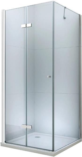 MEXEN/S Lima sprchový kout 70 x 70 cm, transparent, chrom + vanička 856-070-070-01-00-4010