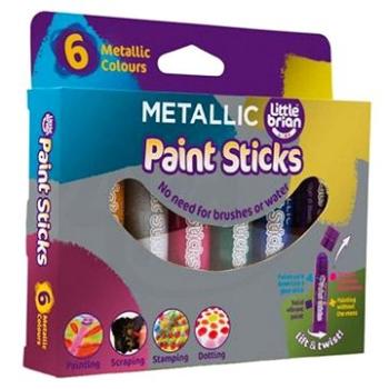 LITTLE BRIAN PAINT STICKS metalické barvy, 6-pack (8595582232878)
