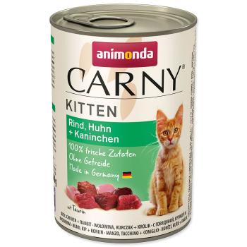 Konzerva ANIMONDA Carny Kitten hovězí + kuřecí + králík - KARTON (6ks) 400 g