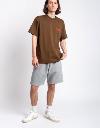 Carhartt WIP Chase Sweat Short Grey Heather/Gold M