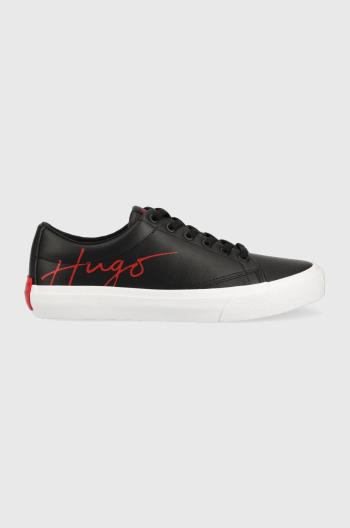 Sneakers boty HUGO Dyer černá barva