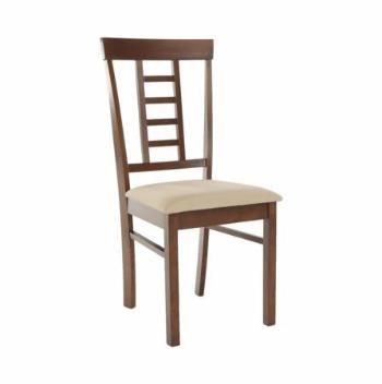Kondela Jídelní židle, ořech / béžová, OLEG NEW