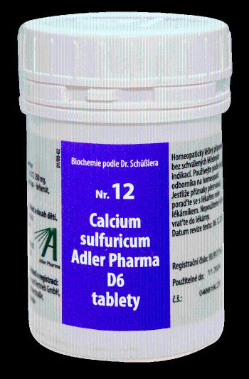 Adler Pharma Nr.12 Calcium sulfuricum D6 1000 tablet