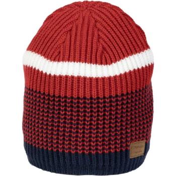 Finmark WINTER HAT Pánská zimní pletená čepice, červená, velikost UNI