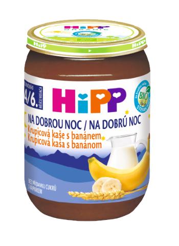 HiPP BIO Kaše na dobrou noc krupicová s banánem 190 g
