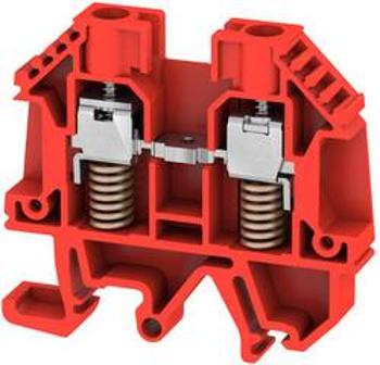 Řadová svorka průchodky Weidmüller WDU 6 SL/EN RT, 1483920000, červená, 50 ks