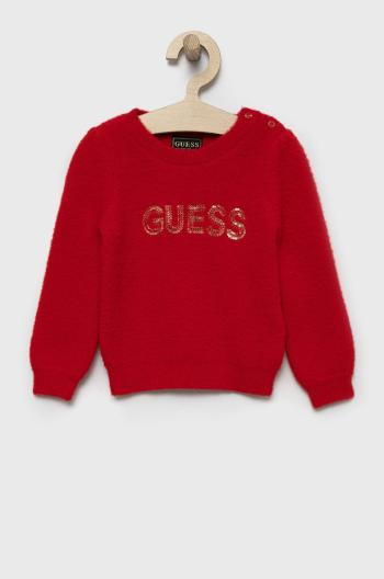 Dětský svetr Guess červená barva, lehký