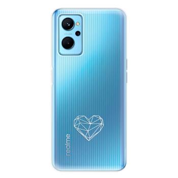 Odolné silikonové pouzdro iSaprio - čiré - Digital Love - Realme 9i